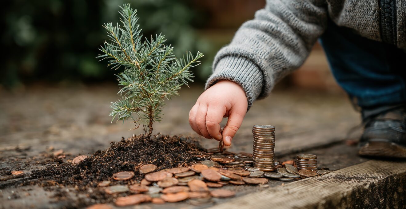 enfant aux enjeux climatiques à travers l'épargne